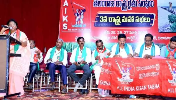 ముగిసిన తెలంగాణ రాష్ట్ర రైతు సంఘం మూడో మహాసభలు ముగిసిన తెలంగాణ రాష్ట్ర రైతు సంఘం మూడో మహాసభలు