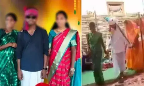 ‘ఏం గుండెరా వాడిది.. ఆ గుండె బతకాలి’.. ఒకే మండపంలో ఇద్దరికి తాళి కట్టిన యువకుడు