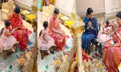 ఉగాది సెలబ్రేషన్స్ వీడియో పంచుకున్న ఉపాసన.. బేబీ పింక్ డ్రెస్సులో క్లీంకార ఎంత ముద్దుగుందో?