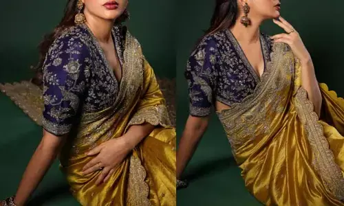 ట్రెడిషనల్ వేర్‌లో బాపు బొమ్మలా రెడీ అయిన టాలీవుడ్ హీరోయిన్.. ఇప్పుడు అచ్చతెలుగింటి కోడలిలా ఉన్నావంటూ కామెంట్స్