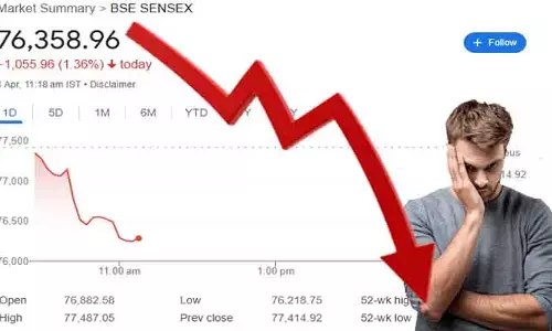 Stock Market: భారీ నష్టాల్లో స్టాక్ మార్కెట్లు.. 1,132 పాయింట్లకు‌పైగా సెన్సెక్స్ డౌన్