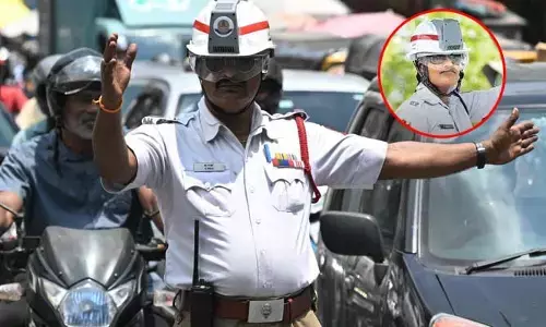 AC helmets : మండే ఎండలోనూ కూల్.. కూల్..! ట్రాఫిక్ పోలీసుల కోసం ఏసీ హెల్మెట్లు ఇవిగో..!