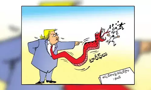 Disha Cartoon: అన్ని దేశాలపై పన్నులేస్తాం: ట్రంప్