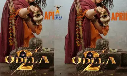‘ఓదెల-2’ నుంచి స్పెషల్ పోస్టర్.. శివలింగానికి  అభిషేకం చేస్తున్న స్టార్ బ్యూటీ