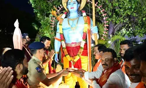 అంగరంగ వైభవంగా శ్రీరాముని శోభాయాత్ర