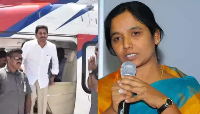 జగన్ హెలికాప్టర్ వెనక్కి పంపిస్తాం - పరిటాల సునీత హెచ్చరికలు