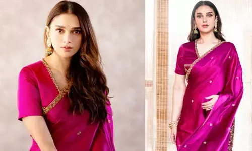 Aditiraohydari: పింక్ కలర్‌ శారీలో అదరహో అనిపిస్తోన్న బ్యూటిపుల్ నటి.. స్టన్నింగ్ లుక్ వైరల్