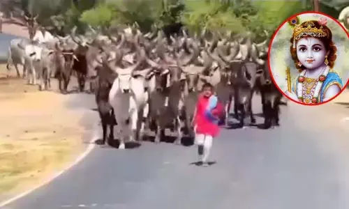 Viral video : వావ్.. ఈ మోడ్రన్  చిన్ని కృష్ణున్ని చూశారా..? ఎంత ముద్దొస్తున్నాడో..!