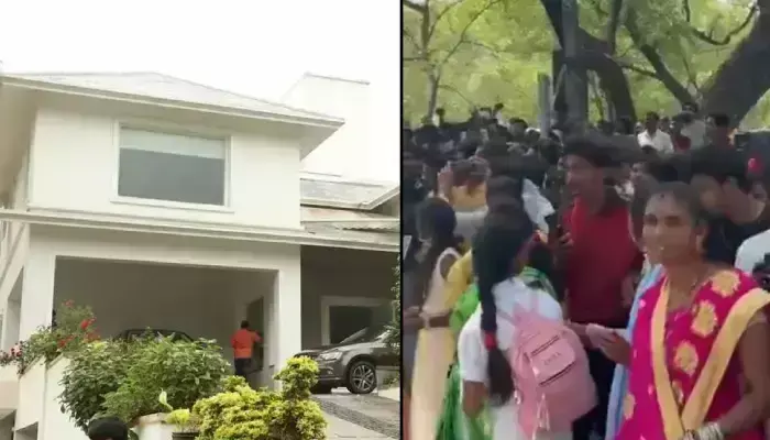 అల్లు అర్జున్ నివాసం వద్ద ఉద్రిక్తత !