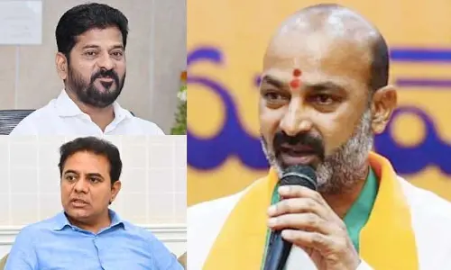 అక్కడికి CM రేవంత్, కేటీఆర్ కలిసే వెళ్లారు.. బండి సంజయ్ సంచలన ఆరోపణలు