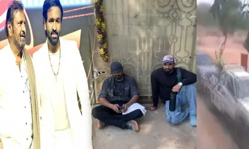 Manchu Family War: జల్ పల్లిలో మంచు మనోజ్ ధర్నా.. తండ్రితో కిలిసి ఆ రాష్ట్ర సీఎం వద్దకు అన్న విష్ణు