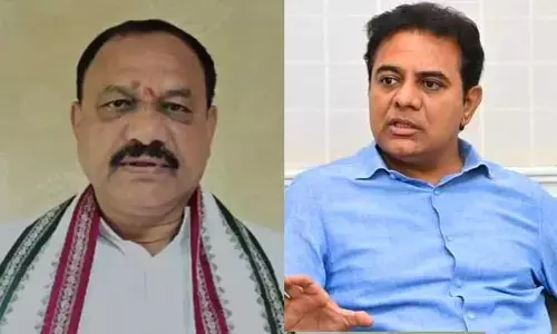 దమ్ముంటే చర్చకు రా.. భూ దోపిడీపై కేటీఆర్‌కు టీపీసీసీ చీఫ్ సవాల్
