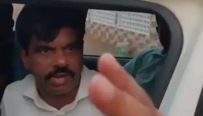 పోలీసులపై గోరంట్ల మాధవ్ దురుసు ప్రవర్తన