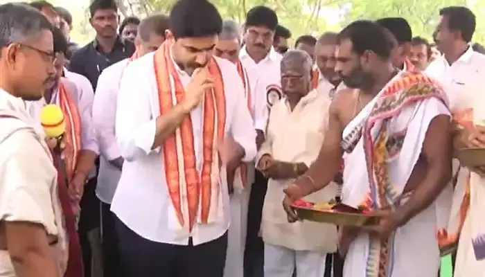 Nara Lokesh: మంగళగిరిలో 100 పడకల ఆసుపత్రి నిర్మాణానికి శంకుస్థాపన