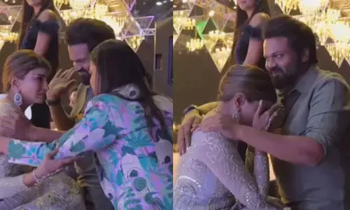 Manchu Lakshmi: తమ్ముడిని చూసి ఏడ్చేసిన మంచులక్ష్మీ..వీడియో వైరల్