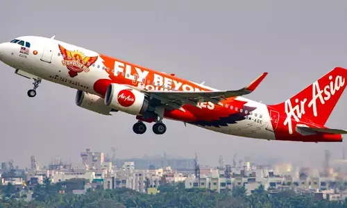 AirAsia-SRH: ఆరెంజ్ ఆర్మీ దూసుకెళ్తోంది! సన్ రైజర్స్ లోగోతో ఎయిర్ ఏషియా ఫ్లైట్