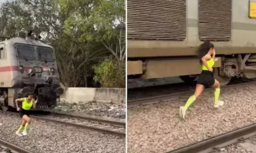 Viral Video: ఇవే తగ్గించుకుంటే మంచిది.. నువ్వు ఏమైనా బాలకృష్ణ ఫ్యానా? రైలుతో పోటిపడి పరిగెత్తడమేంటి?