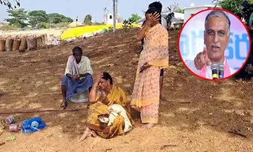 Harish Rao: ఈ రైతుల కన్నీటి దృశ్యమే ప్రత్యక్ష సాక్ష్యం.. హరీశ్ రావు ఆసక్తికర ట్వీట్