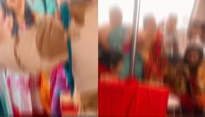 Video Viral:‘మెట్రోలో ఇదేం పని.. పోలీసుల ఆగ్రహం’.. సారీ చెప్పిన మహిళలు! Video Viral:‘మెట్రోలో ఇదేం పని.. పోలీసుల ఆగ్రహం’.. సారీ చెప్పిన మహిళలు!