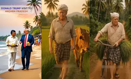 AI Video: ఏపీని సీఎం‌తో కలిసి డొనాల్డ్ ట్రంప్ సందర్శిస్తే..? భారత రైతులా! ఏఐ మాయాజాలం