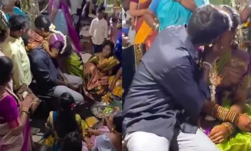 ఇదేమి విడ్డూరంరా అయ్యా.. అందరూ చూస్తుండగానే పెళ్లి కొడుకుతో ఆ పని కానిచ్చిన పెళ్లి కూతురు.. షాక్‌లో నెటిజన్లు