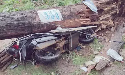 Heavy Rain: ఈదురుగాలులతో కూడిన వర్షం.. తప్పిన పెను ప్రమాదం