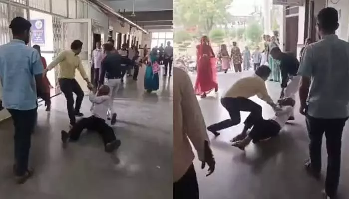 Viral: నువ్వసలు మనిషివేనా.. నేలపై ఈడ్చుకుంటూ వెళ్తూ 70 ఏళ్ల వృద్దునిడి డాక్టర్ దాడి Viral: నువ్వసలు మనిషివేనా.. నేలపై ఈడ్చుకుంటూ వెళ్తూ 70 ఏళ్ల వృద్దునిడి డాక్టర్ దాడి