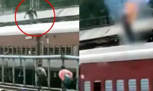 Shocking news: రైలుపై నడిచిన యువకుడు.. చివరకు అతడి పరిస్థితి ఏం అయిందంటే?
