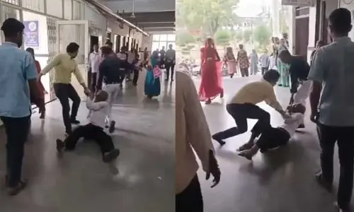 Viral: నువ్వసలు మనిషివేనా.. నేలపై ఈడ్చుకుంటూ వెళ్తూ 70 ఏళ్ల వృద్దునిడి డాక్టర్ దాడి