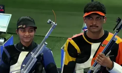 షూటింగ్ వరల్డ్ కప్‌లో రుద్రాంక్ష్-ఆర్య బోర్సె జోడికి రజతం