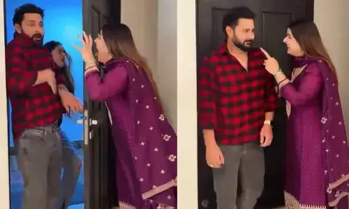 Viral Video: గర్ల్ ఫ్రెండ్‌తో ఇంటికి వచ్చిన భర్తకు భార్య సడెన్ ట్విస్ట్.. అమ్మో జర ఉంటే సచ్చిపోయేటోడివి అన్నో అంటూ కామెంట్స్