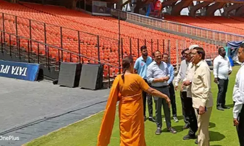 Sports  city: గుజరాత్ స్టేడియం తరహాలోనే.. అమరావతిలో.. !