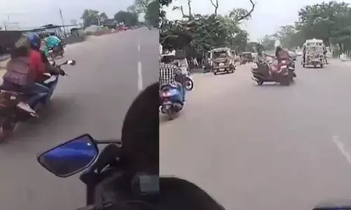 Viral video: పోయేకాలం వచ్చిదంటే ఇదే మరీ.. యువకుడి ర్యాష్ డ్రైవింగ్!