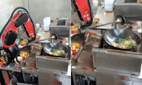 Viral Video: ఈ రోబో ఆమ్లెట్‌ ఎలా వేస్తుందో మీరే చూడండి.. భలే ముచ్చటగా ఉంది కదూ!