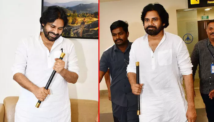 పవన్ కల్యాణ్ చేతిలో ‘కరుంగాలి కంబు’.. బహుకరించింది ఎవరో తెలుసా? పవన్ కల్యాణ్ చేతిలో ‘కరుంగాలి కంబు’.. బహుకరించింది ఎవరో తెలుసా?