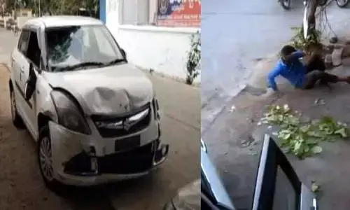 Car Accident: అడ్డకూలీలపై దూసుకెళ్లిన కారు.. ఏడుగురికి గాయాలు