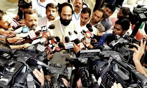 కాళేశ్వరం ప్రాజెక్ బీఆర్ఎస్ జాగీర్ కాదు.. మంత్రి ఉత్తమ్ ఫైర్