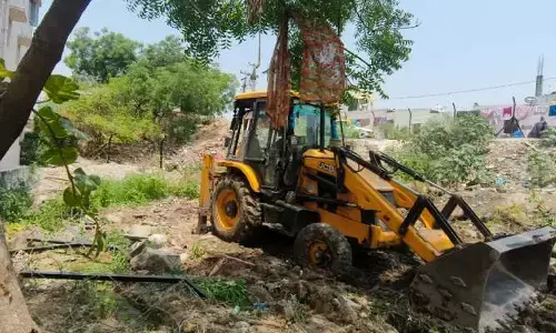 హెచ్ ఎండీఏ భూముల కబ్జాకు యత్నం