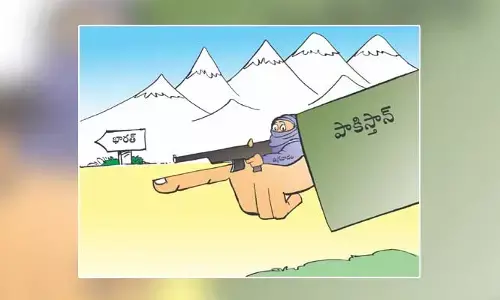 Disha Cartoon: భారత్, పాకిస్తాన్ మధ్య కమ్ముకున్న యుద్ధ మేఘాలు