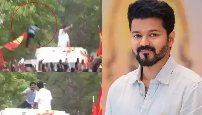 విజయ్ కు పెను ప్రమాదం..చెట్టుపై నుంచి దూకేసిన అజ్ఞాత వ్యక్తి !