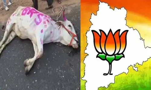 డాబు కోసం మూగజీవిని హించించిన బీఆర్ఎస్ దున్నపోతులు.. బీజేపీ తెలంగాణ సంచలన ట్వీట్