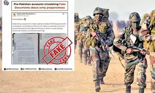 PIB Fact Check : భారత సైనిక పత్రాలు లీక్ అంటూ పాక్ ఫేక్ పోస్టులు
