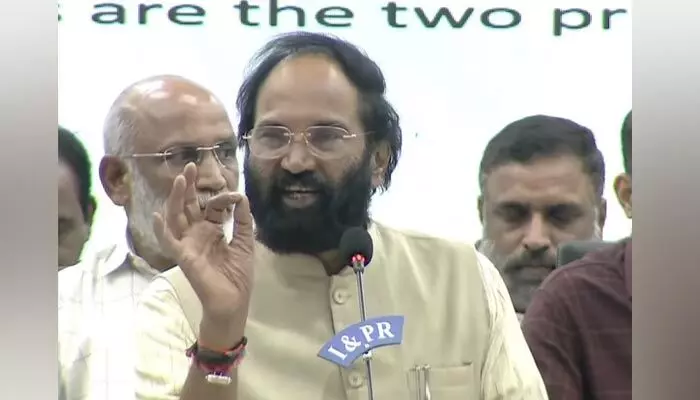Uttam: సిగ్గుతో తలదించుకోవాల్సింది పోయి ఎన్డీఎస్ఏ రిపోర్టునే కించపరుస్తారా? బీఆర్ఎస్ పై మంత్రి ఉత్తమ్ సీరియస్ Uttam: సిగ్గుతో తలదించుకోవాల్సింది పోయి ఎన్డీఎస్ఏ రిపోర్టునే కించపరుస్తారా? బీఆర్ఎస్ పై మంత్రి ఉత్తమ్ సీరియస్