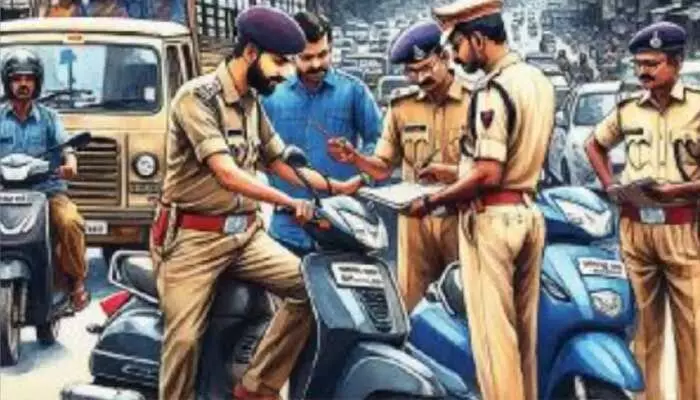 పోలీసులకు నో ట్రాఫిక్ రూల్స్.. పోలీసులకు నో ట్రాఫిక్ రూల్స్..
