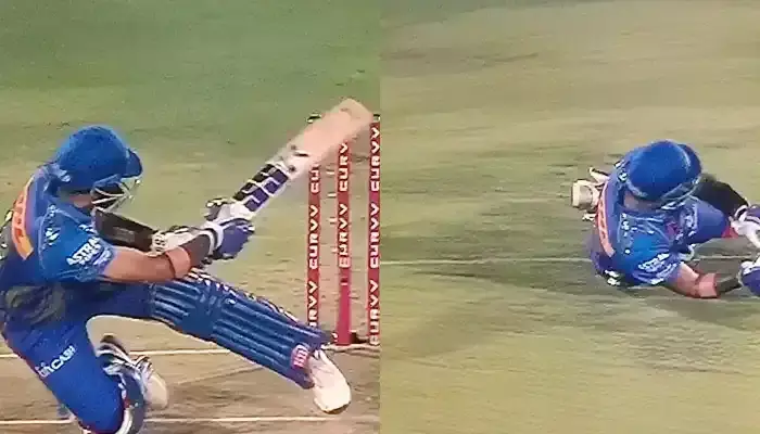 పల్టీలు కొట్టి సిక్స్ కొట్టిన సూర్య... బ్యాట్ ఎగిరిపోయింది
