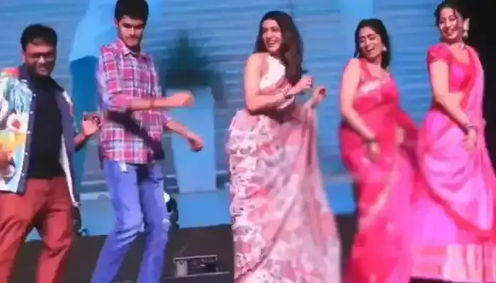 స్టేజ్ పైన సమంత స్టెప్పులు... గుండెలు జారిపోవాల్సిందే !