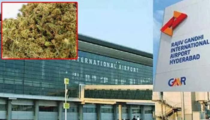 Ganja Smuggling: శంషాబాద్ ఎయిర్పోర్టులో భారీగా గంజాయి పట్టివేత Ganja Smuggling: శంషాబాద్ ఎయిర్పోర్టులో భారీగా గంజాయి పట్టివేత
