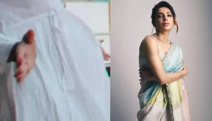 Samantha: ‘మీ విత్ మై బేబీ’ అంటూ బేబీ బంప్ వీడియో షేర్ చేసిన హీరోయిన్ సమంత.. వైరల్గా మారిన పోస్ట్! Samantha: ‘మీ విత్ మై బేబీ’ అంటూ బేబీ బంప్ వీడియో షేర్ చేసిన హీరోయిన్ సమంత.. వైరల్గా మారిన పోస్ట్!