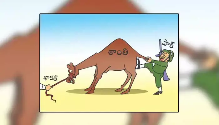 Disha Cartoon: శాంతి కోసం పాక్‌పై భారత్ యుద్ధం