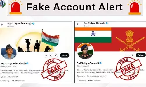Fake Accounts : సోఫియా, వ్యోమికా సింగ్ పేర్లతో ఫేక్ అకౌంట్స్
